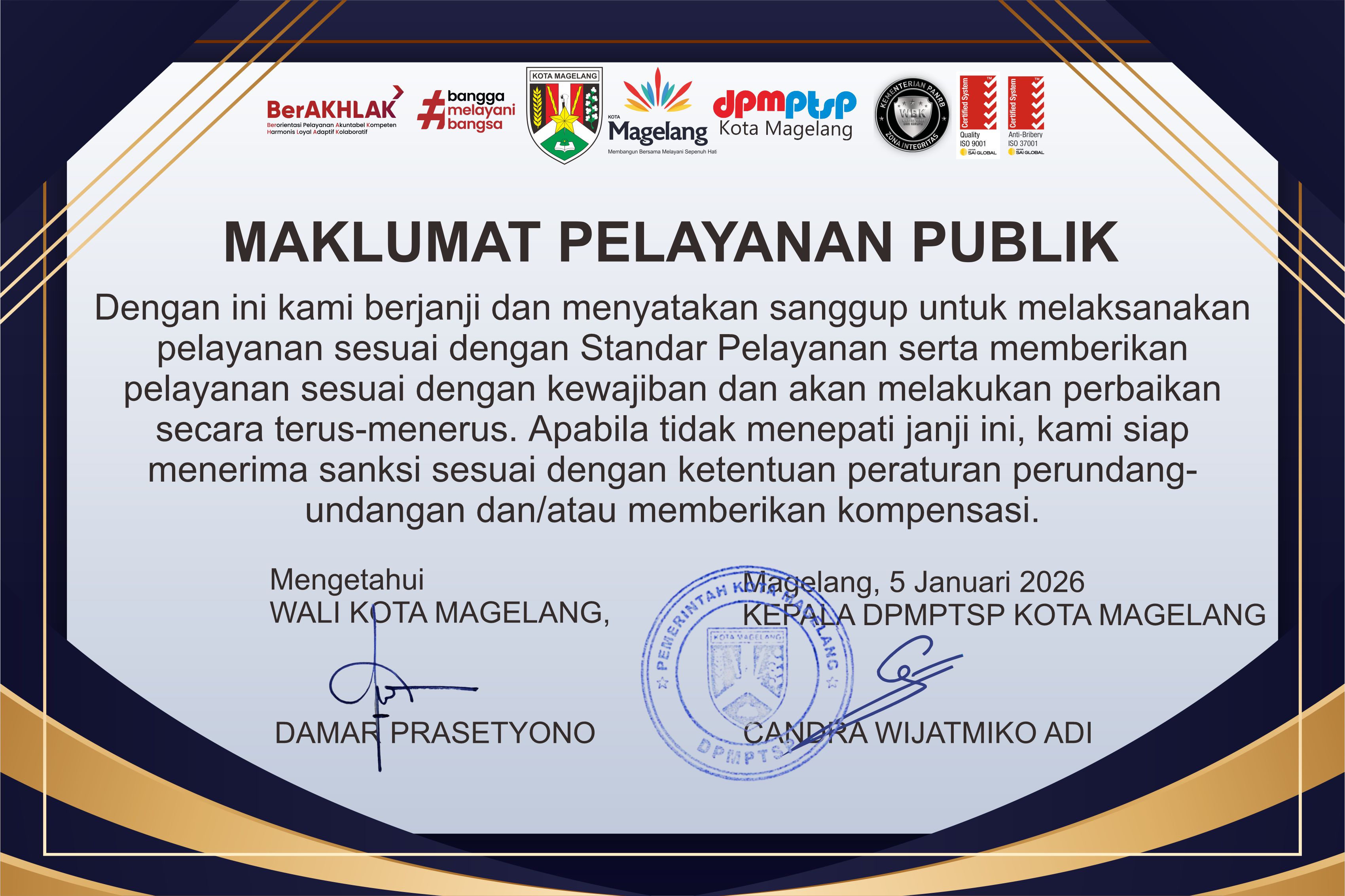 Maklumat Pelayanan Publik