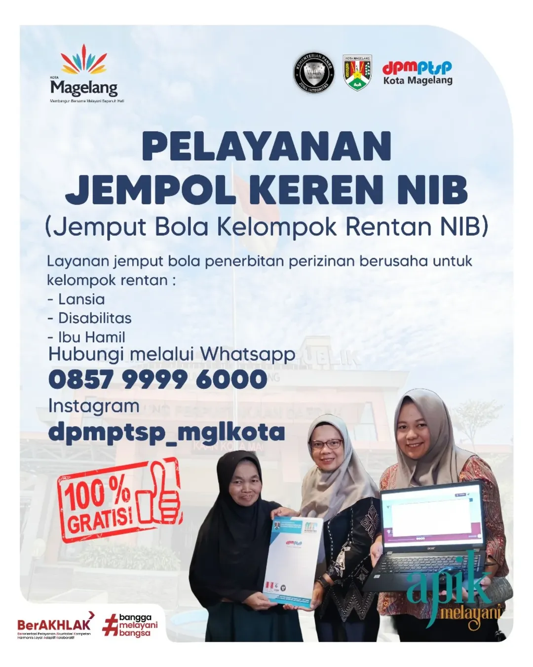 DPMPTSP Kota Magelang Hadirkan Layanan "JEMPOL KEREN NIB" untuk Pengusaha Kelompok Rentan